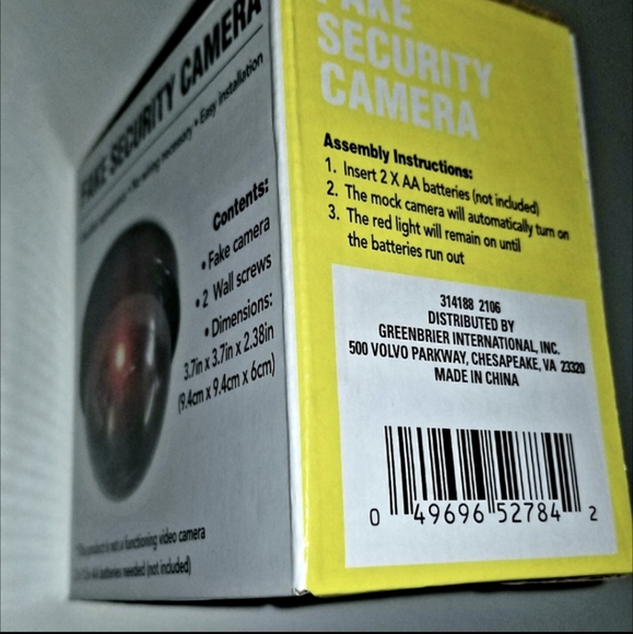 FAKE Security Camera ~ Robbers Think Twice! Theft Safety Protection Great Gift - Picture 5 of 8